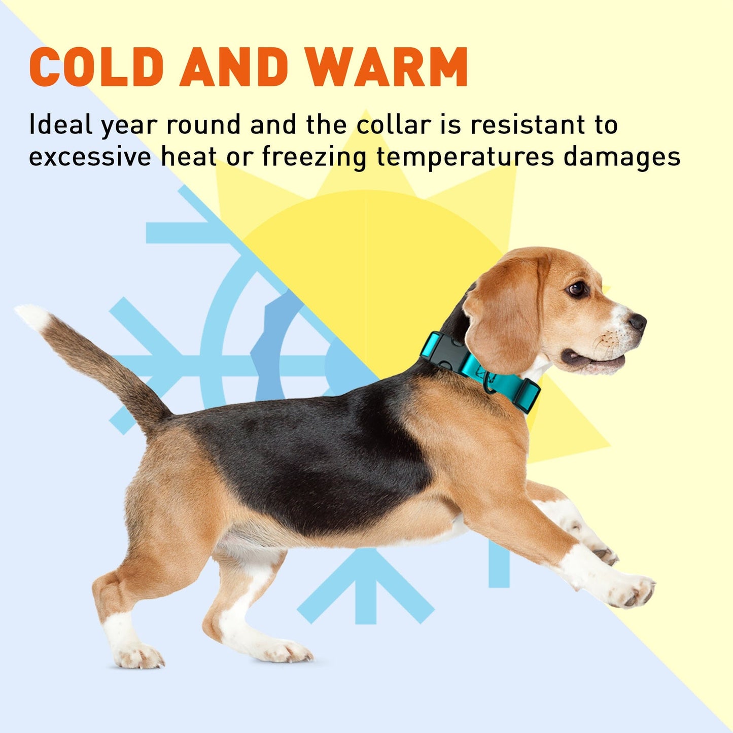 Biothane Waterproof Dog Collar with Quick Release Buckle - Coyote Brown