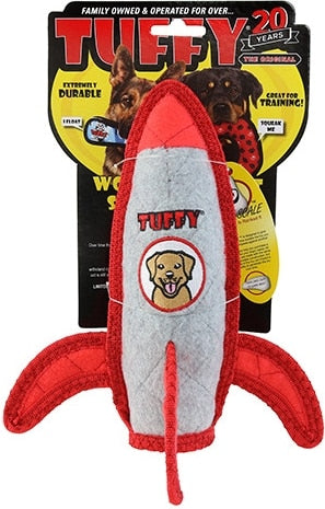 Tuffy's Transportation Rocket Ship Dog Toy