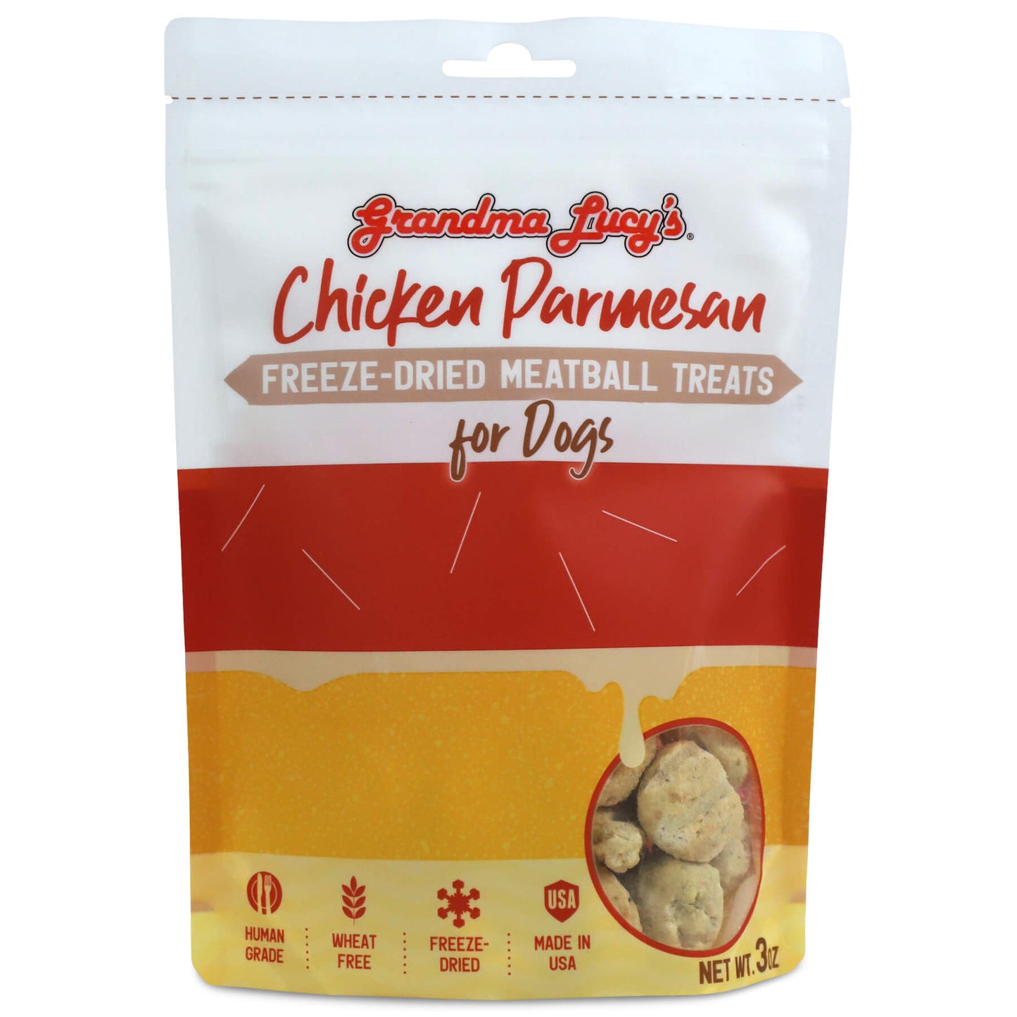 Grandma Lucy's Freeze-Dried Meatballs - Chicken Parmesan
