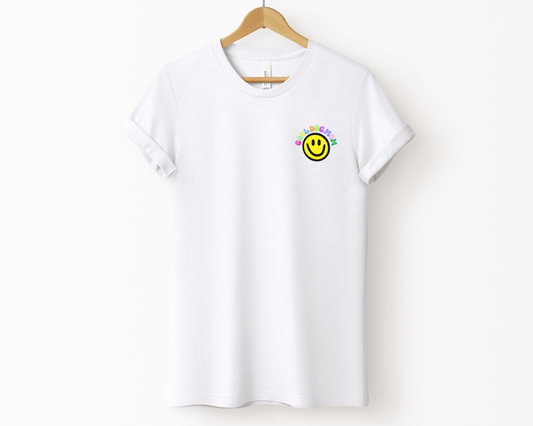Cool Dog Mom Smile Cotton T-shirt, White