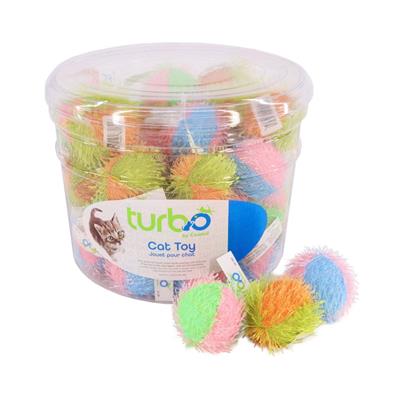 2" Fuzzy Ball Cat Toy