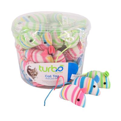 6.25" Printed Mice Cat Toy