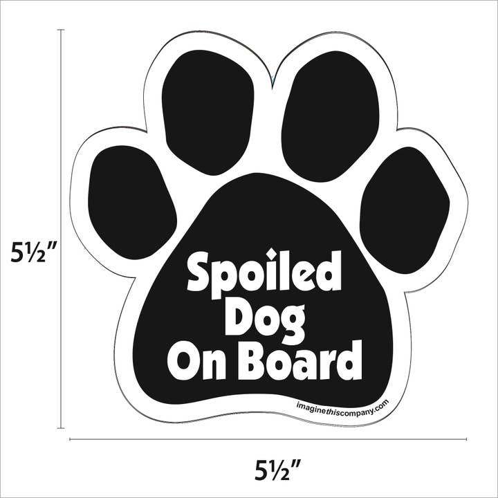Car Magnet - Spoiled Dog On Board