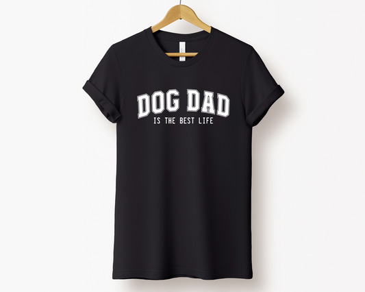 Dog Dad Crewneck T-shirt, Black