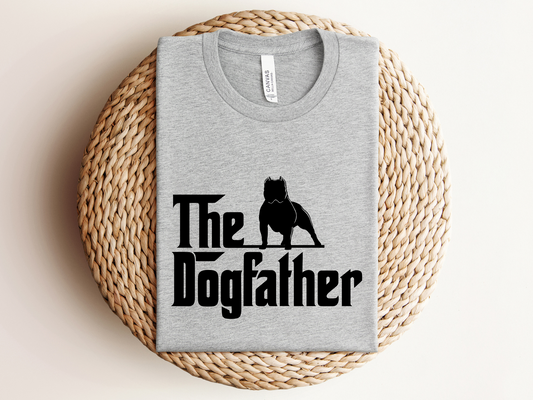 The DogFather Crewneck T-shirt, Athletic Heather