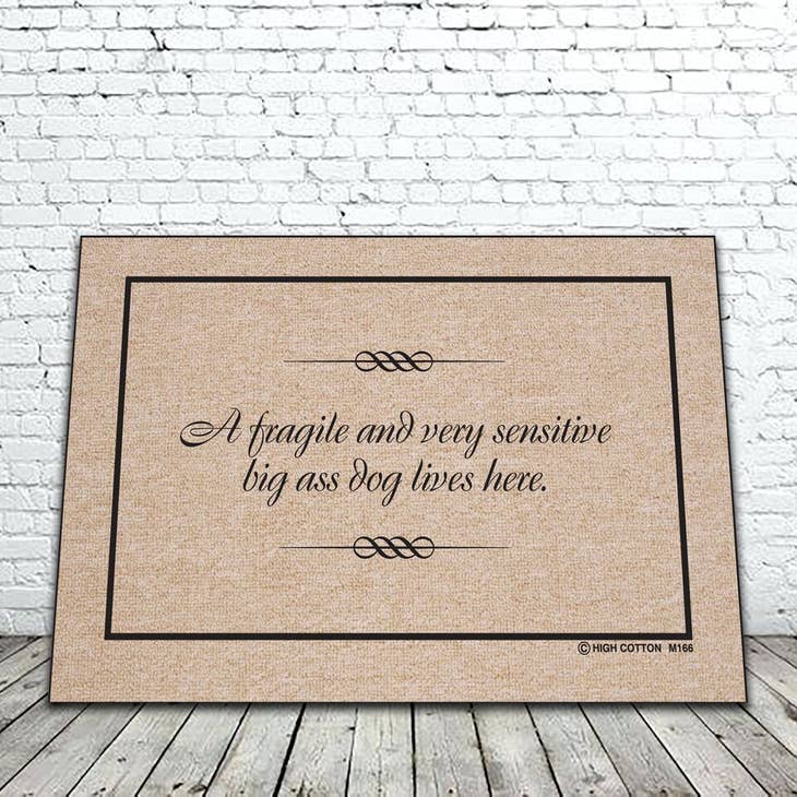 Fragile Big Ass Dog funny doormat