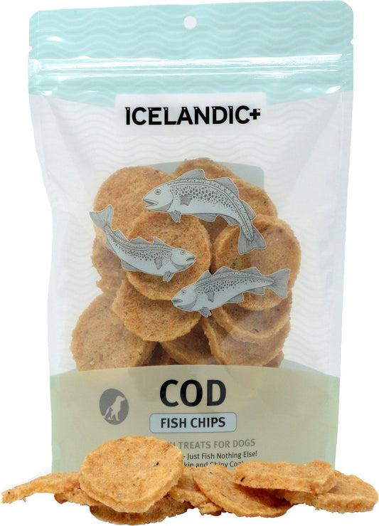 Icelandic+ Cod Fish Chips Dog Treat 3oz