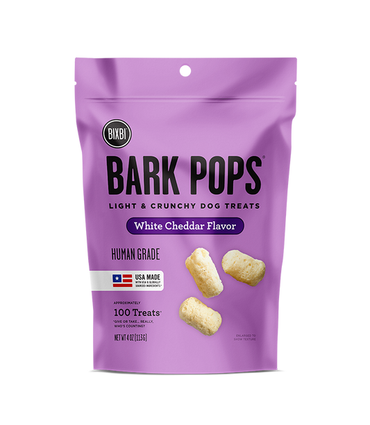 Bixbi Bark Pops - White Cheddar 4oz