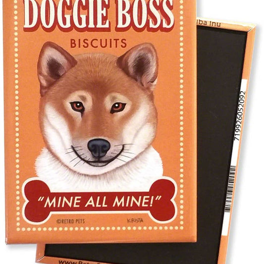 Dog Magnet - Shiba Inu "Doggie Boss"