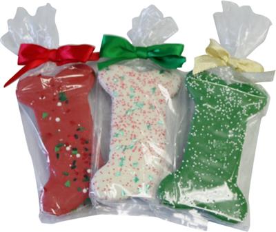 Wrapped Christmas Bone Cookie