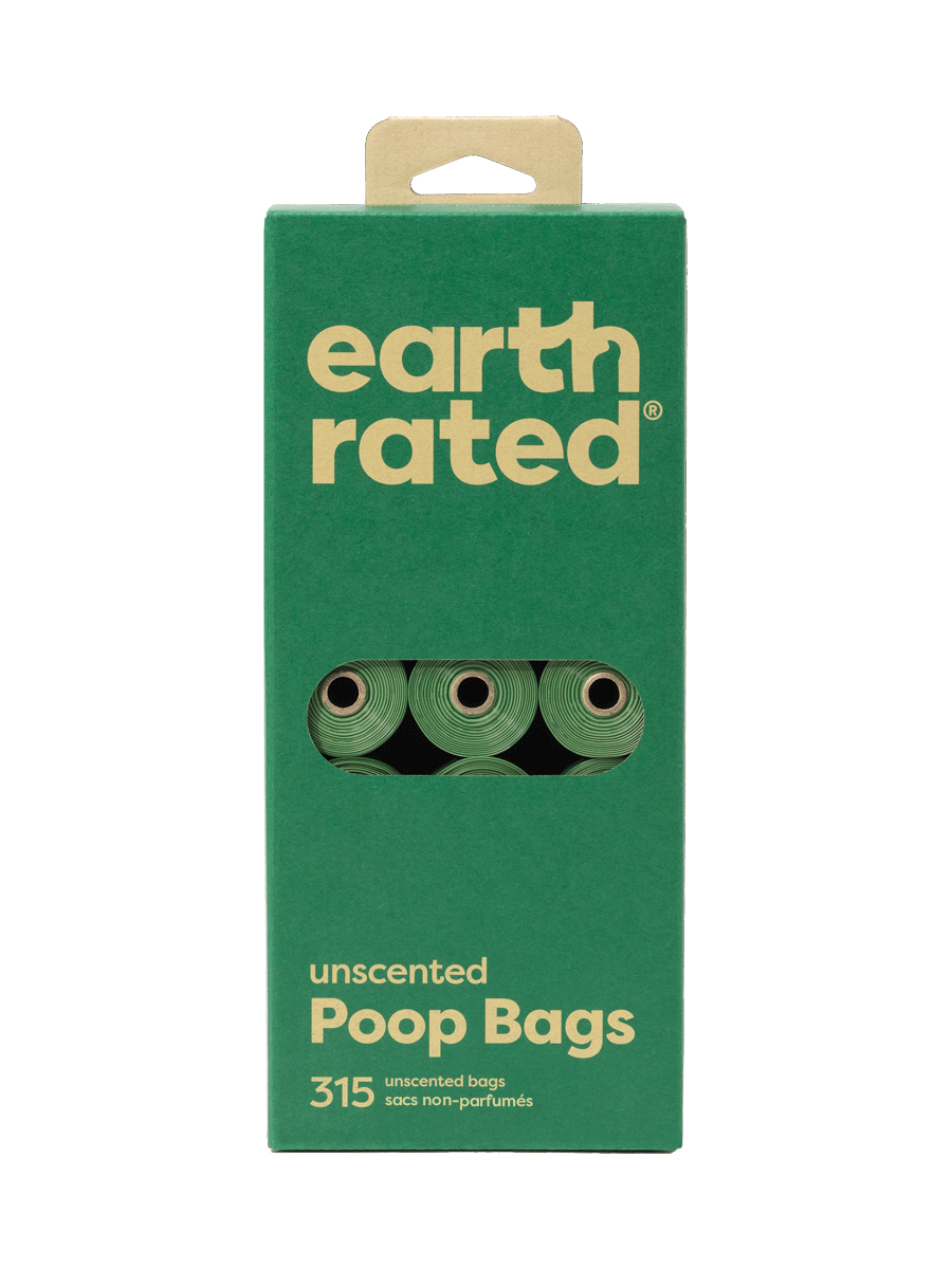 Earth Rated Poop Bags on Refill Rolls (315 bags), Unscented
