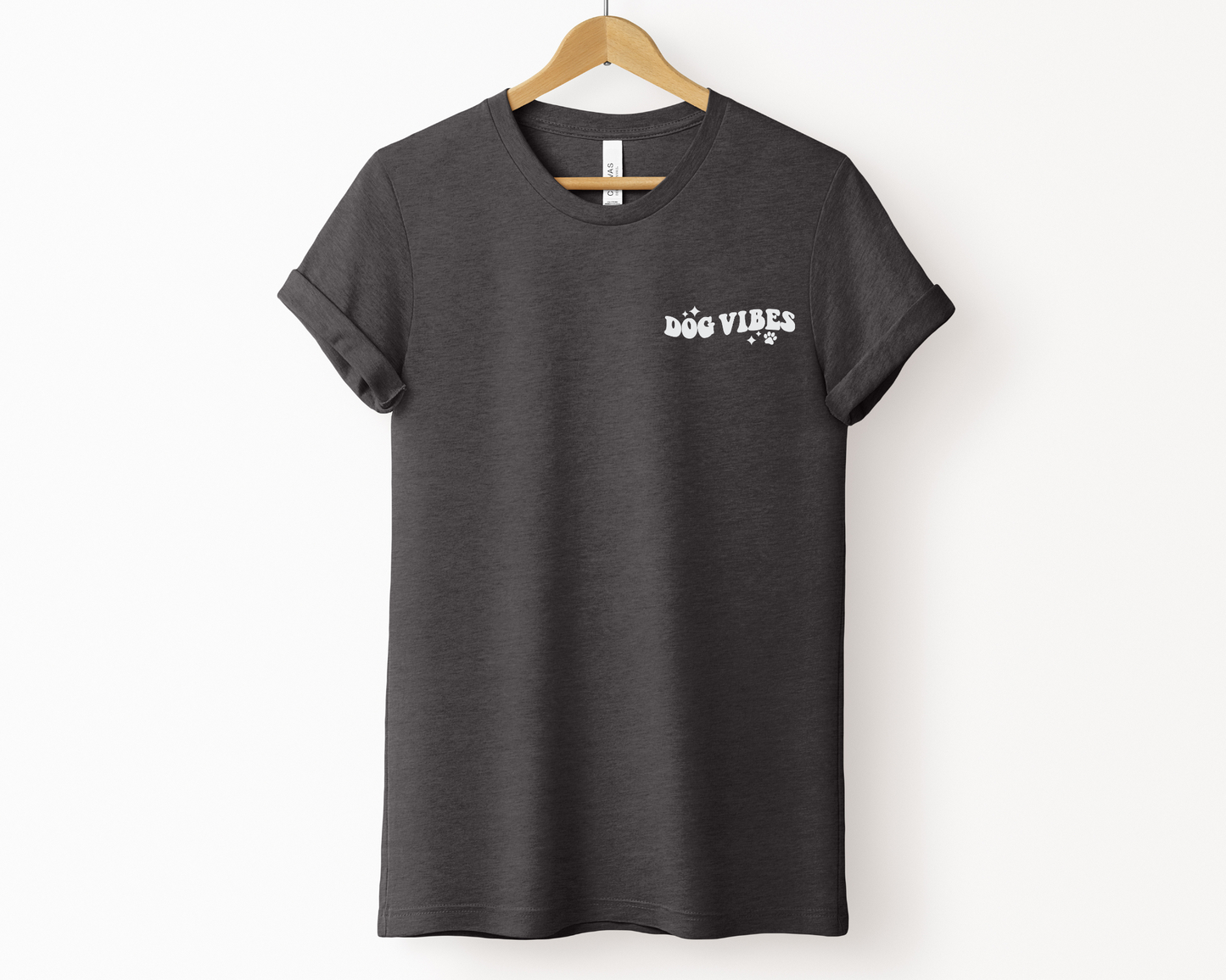 Dog Vibes Tee, Dark Grey Heather