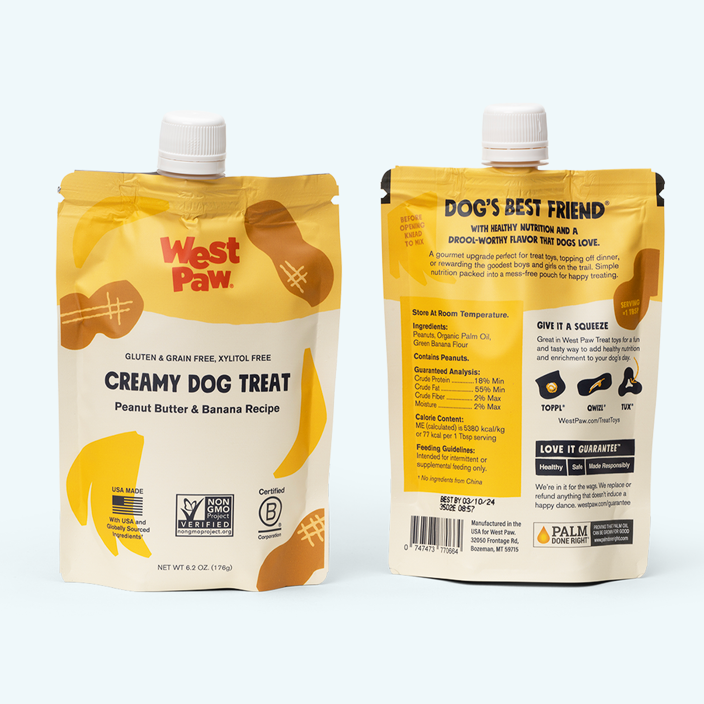 Peanut Butter and Banana Creamy Dog Treat, 6.2oz