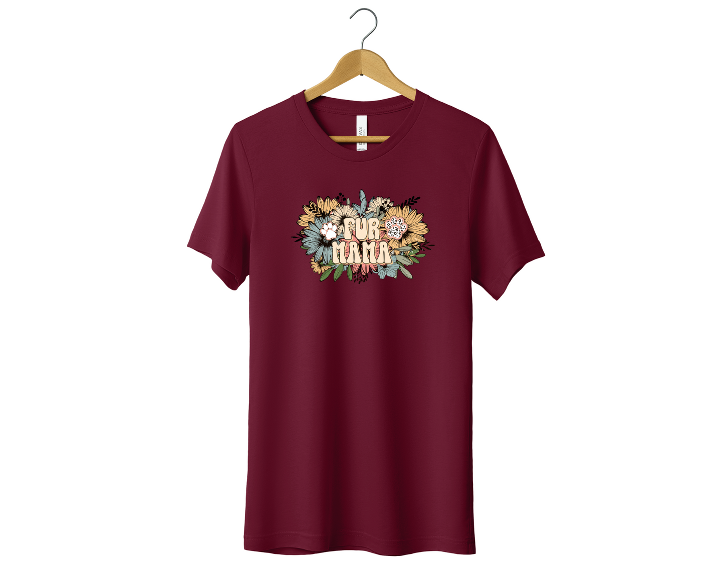 Fur Mama Tee – Maroon