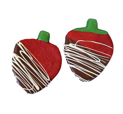 Dipped Strawberry Cookie