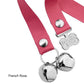 PoochieBells Dog Doorbell Lux Leather Collection, Dog Trainning Door Bell