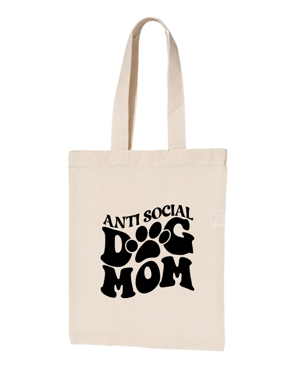 Canvas Cotton Tote Mini - Anti Social Dog Mom