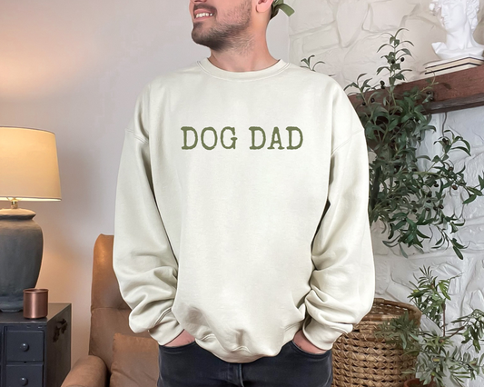 Dog Dad Sweatshirt, Sand