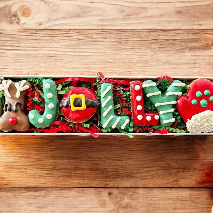 Jolly Woofmas Dog Treats Gift Box