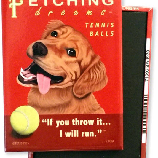 * Dog Magnet - Golden Retriever "Fetching Dreams"