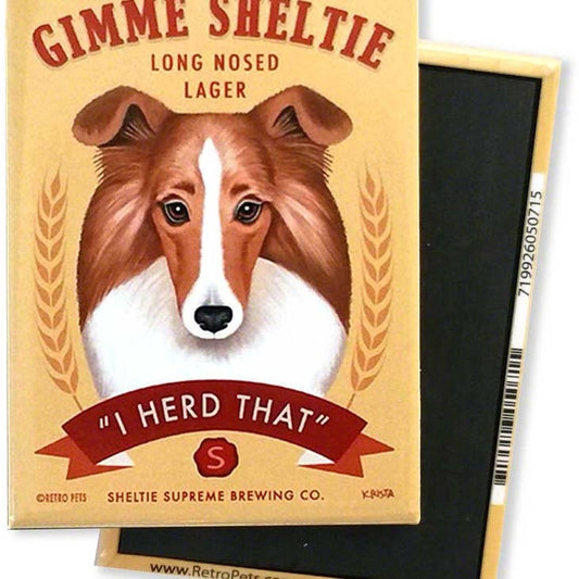 Dog Magnet - Sheltie "Gimme Sheltie"