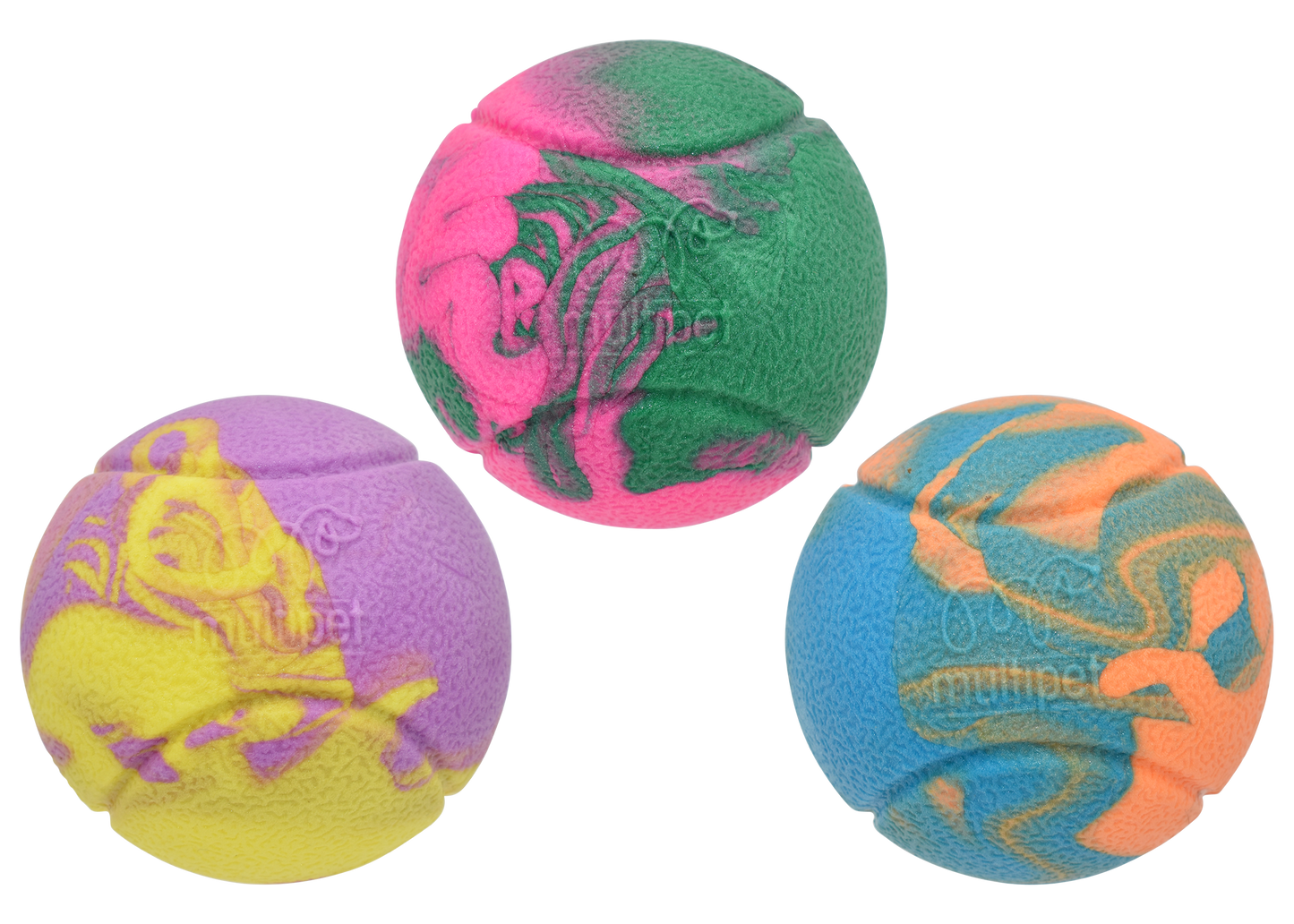 Multipet Foam Tennis Ball 3" - Single Toy
