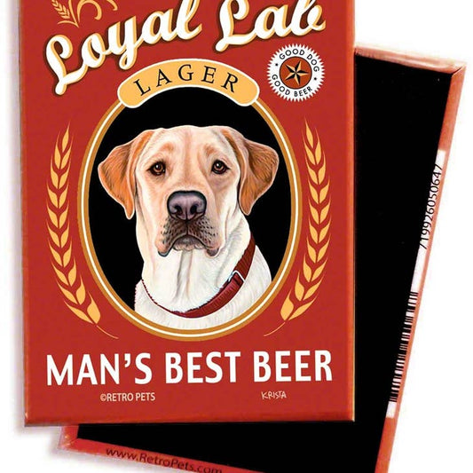 Dog Magnet - Labrador "Man's Best Beer"