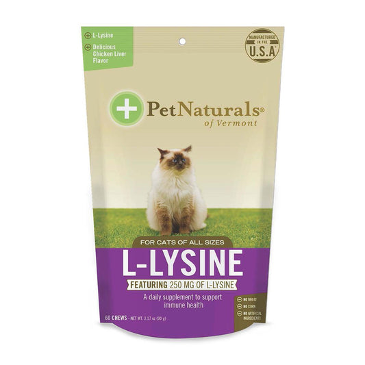 Pet Naturals L-Lysine Cat Supplement 60 Count