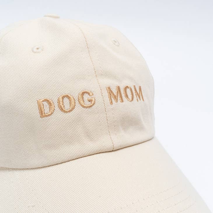 Dog Mom Ivory Hat