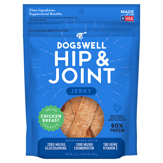Dogswell Hip & Joint Jerky Treats, Chicken Breast 4oz