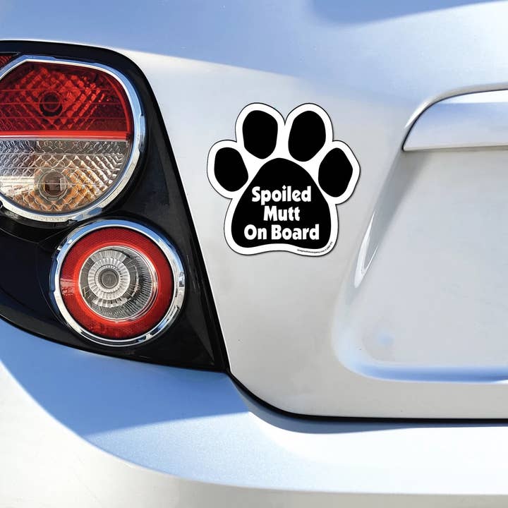 Car Magnet - Spoiled Mutt On Board