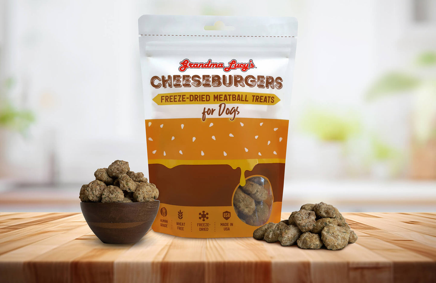 Grandma Lucy's Freeze-Dried Meatballs - Cheeseburgers