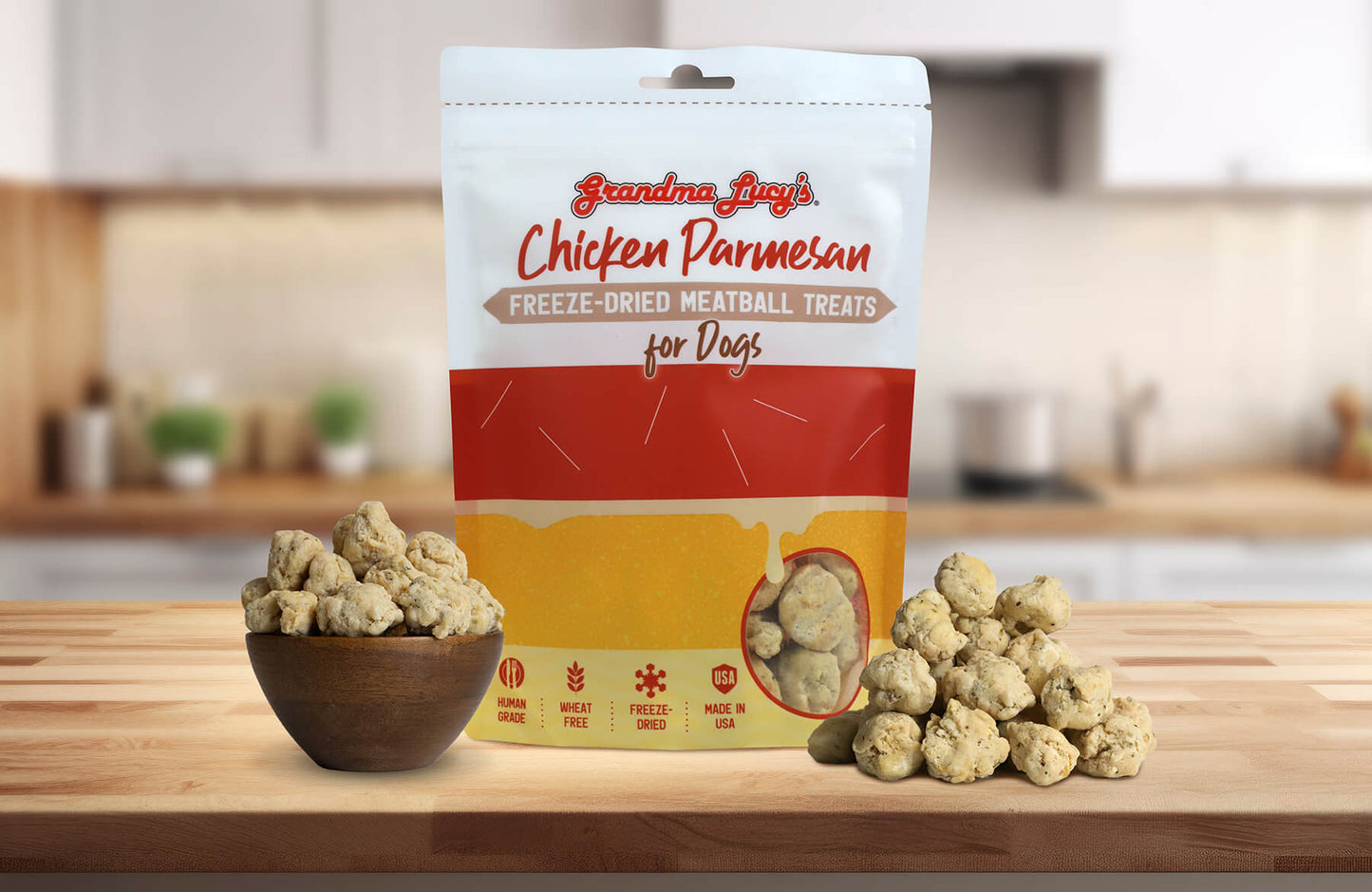 Grandma Lucy's Freeze-Dried Meatballs - Chicken Parmesan
