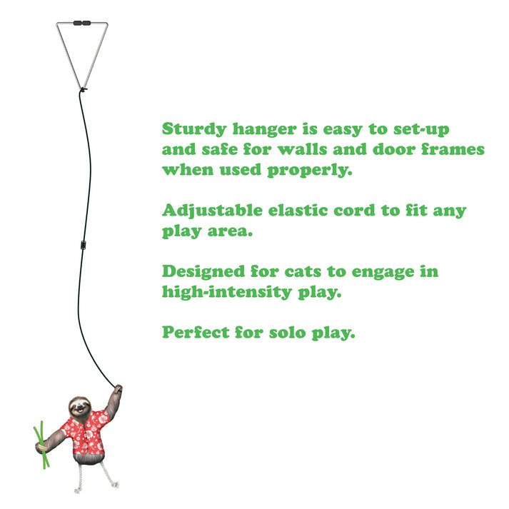 Meowijuana | Jump 'n' Jamb - Get Wild Sloth Interactive Cat Toy