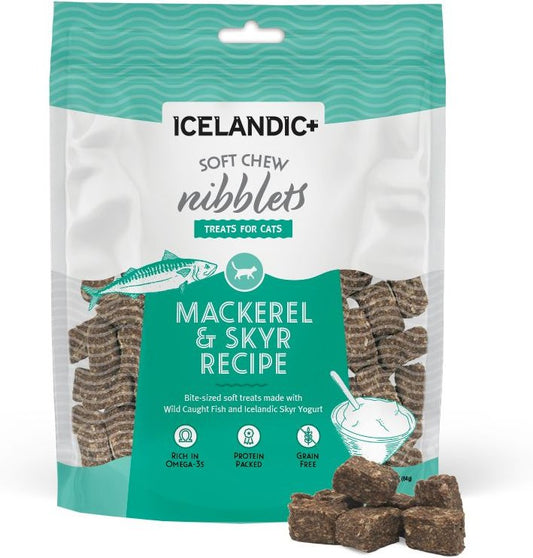 Icelandic+ Soft Chew Nibblets Mackerel & Skyr Cat Treats 2.25oz