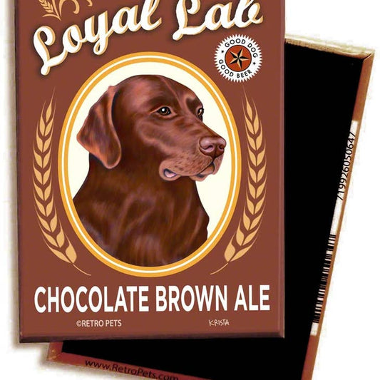 Dog Magnet - Labrador "Chocolate Brown Ale"