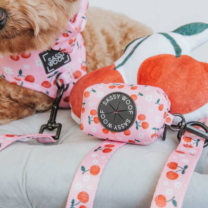 Dog Waste Bag Holder - Mon Cherry