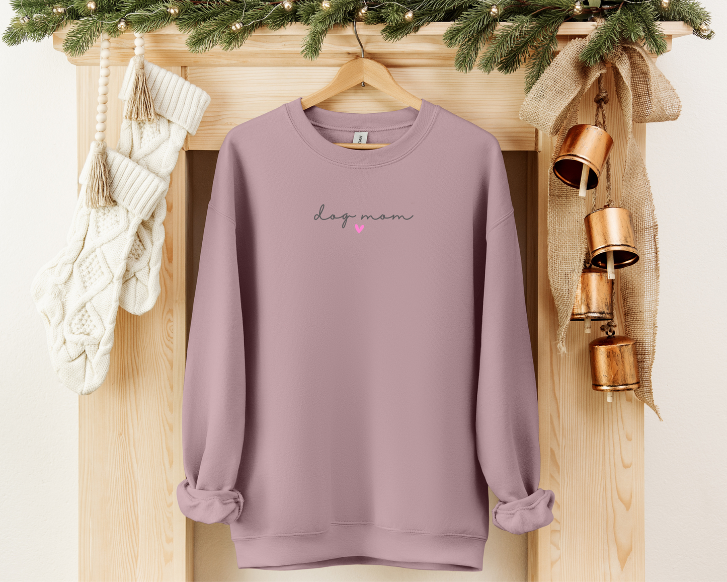 Dog Mom (Heart) Sweatshirt, Paragon