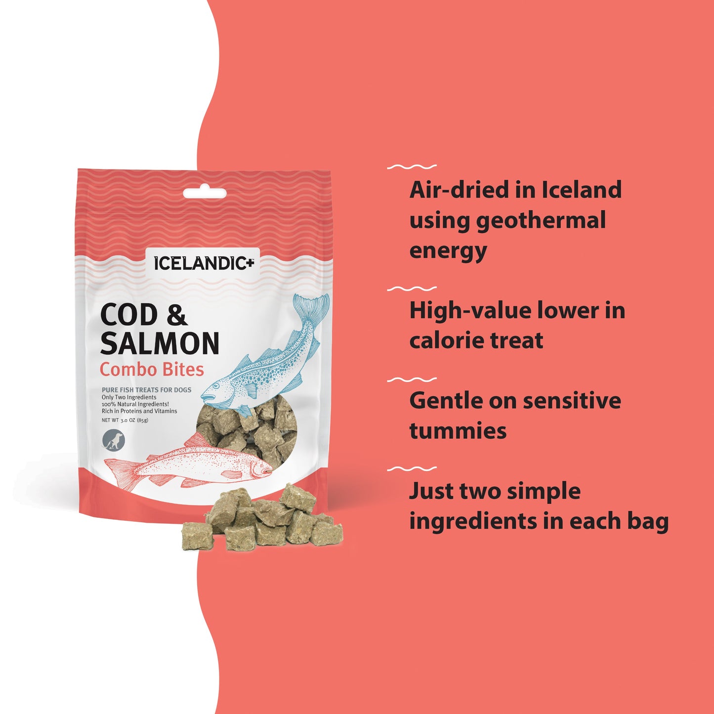 Icelandic+ Cod & Salmon Combo Bites 3.5oz