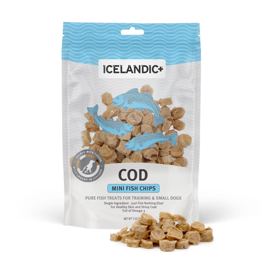 Icelandic+ Cod Chips Dog Treat Mini 2.5oz