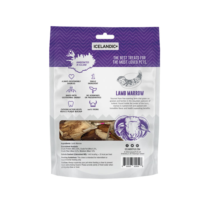 Icelandic+ Lamb Marrow Whole Pieces Dog Treats