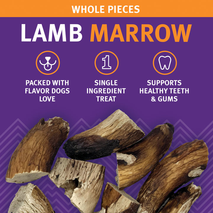 Icelandic+ Lamb Marrow Whole Pieces Dog Treats