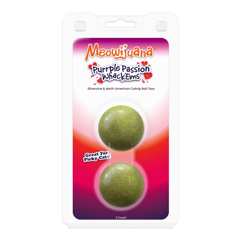Purrple Passion Compressed Catnip Ball Refill - 2 Pack