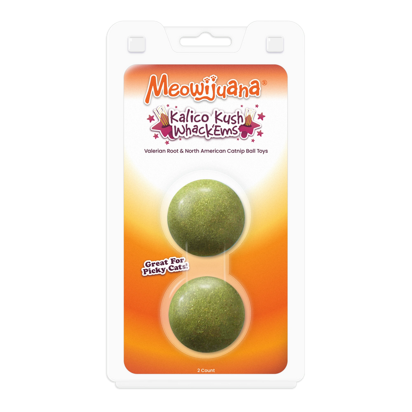 Kalico Kush Compressed Catnip Ball Refill - 2 Pack
