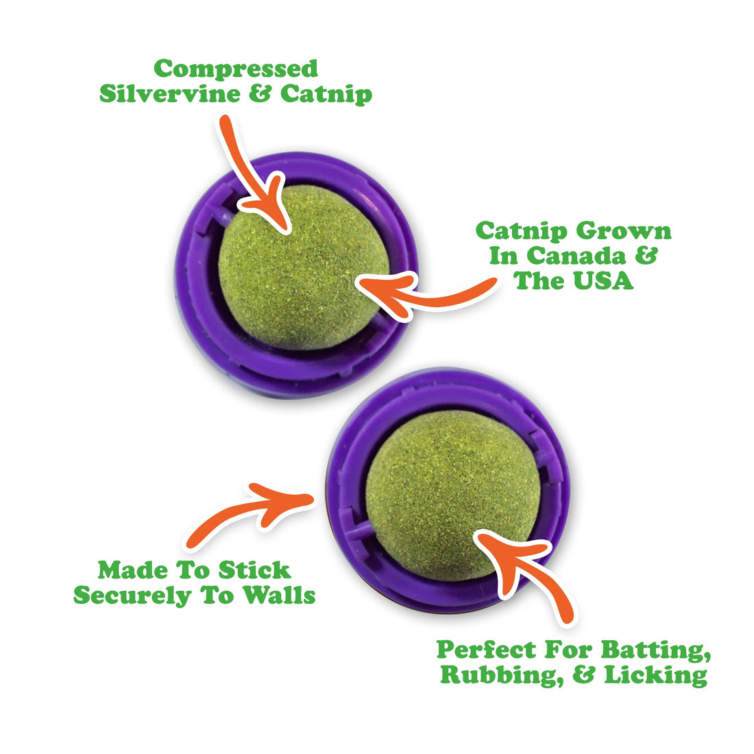 Purrple Passion Stick 'n' Lick Compressed Catnip - 2 Pack
