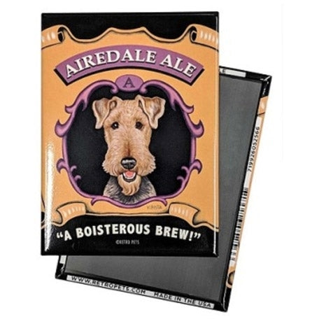 Dog Magnet - Airedale Terrier "Airedale Ale"