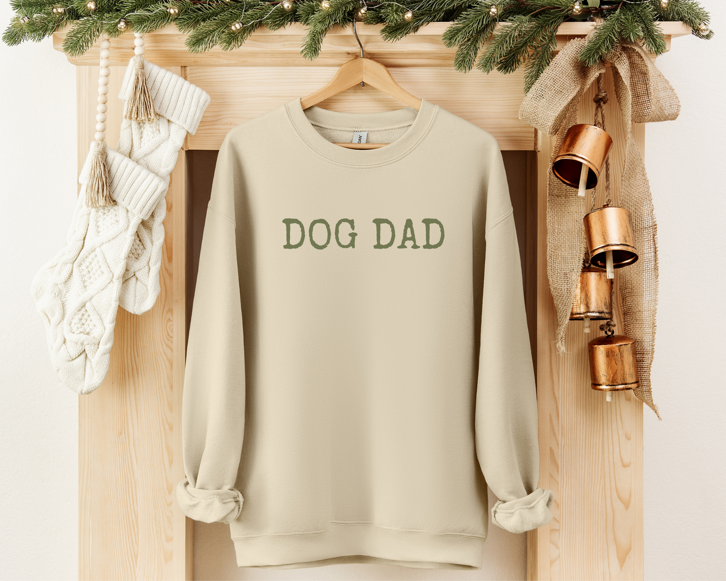 Dog Dad Sweatshirt, Sand