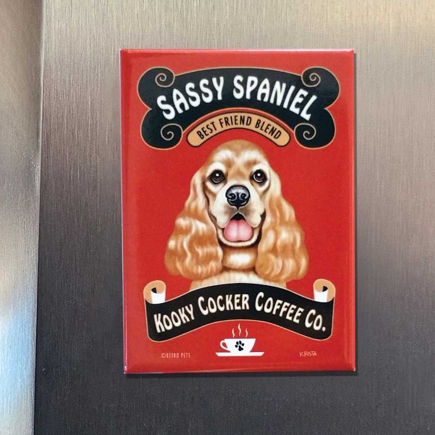 Dog Magnet - Cocker Spaniel "Cocker Coffee"