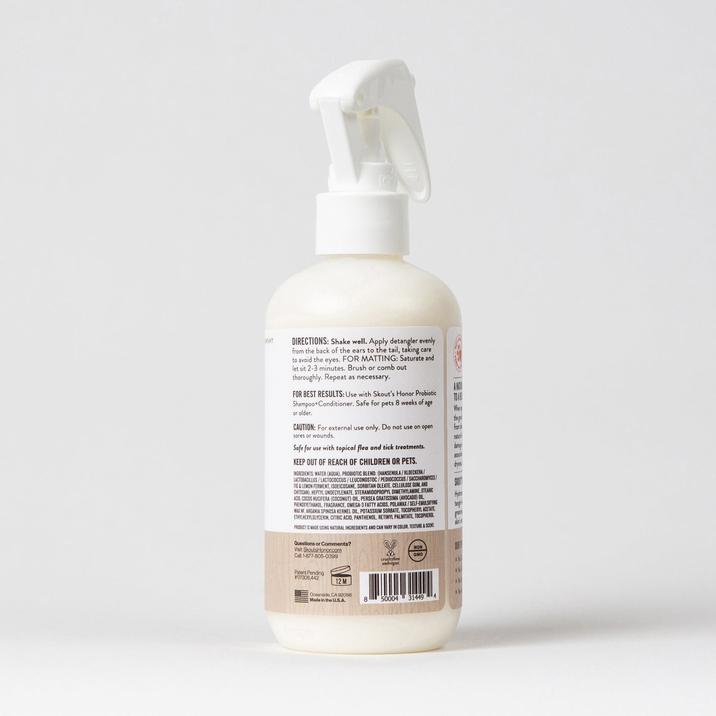 Skout's Honor Probiotic Detangler - Dog of the Woods (Sandalwood & Vanilla) 8oz