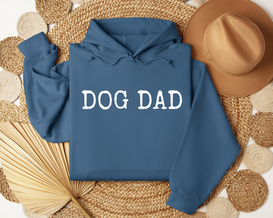 Dog Dad Hoodie, Indigo Blue